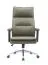 Bürostuhl aus Kunstleder Tawi 02, drehbar und höhenverstellbar, 109-117 x 49 x 71 cm, in Olivgrün, ergonomisch geformte Rückenlehne