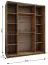 Kleiderschrank / Schiebetürenschrank | 245,5 x 200 x 64 cm | 11 Fächer | Soft-Close | 2 Kleiderstangen | 2 Schiebetüren | Spiegel | Farbe: Weiß