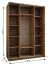 Kleiderschrank / Schiebetürenschrank | 11 Fächer | 245,5 x 180 x 64 cm | Soft-Close-Funktion | Spiegel | 2 Schiebetüren | 2 Kleiderstangen | Farbe: Weiß