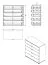 Schlafzimmer - Set B Kule, 4-teilig, einfaches und modernes Design, Farbe: Graphitgrau, ein Kleiderschrank mit einer Spiegeltür, eine Kommode und zwei Nachtkommoden