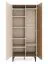 Schlafzimmer Komplett-Set C Belladere | 4-teilig | Nuss/Kaschmir/Braun | Einzelbett inkl. Lattenrost | Liegefläche 140 x 200 cm Kleiderschrank | Kommode | Nachtkommode