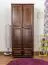 Dielenschrank Kiefer, Farbe: Nuss 190x80x60 cm Abbildung