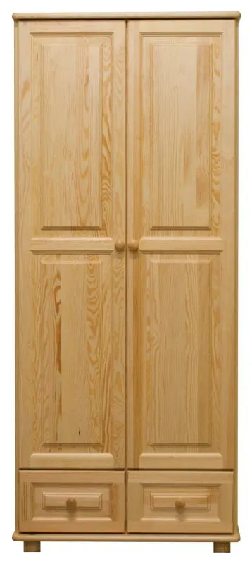 Kleiderschrank, Breite: 90 cm, Farbe: Natur Abbildung