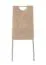 Stuhl in Beige Kigora 05, Mikrofaserbezug, Metallfüße verchromt, stabil und zuverlässig, Maße: 97 x 41,5 x 54 cm, hochwertig und pflegeleicht, für Esszimmer