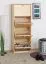 Schuhschrank Holz natur