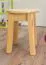 Hocker  Kiefer massiv Vollholz natur 004 -  Abmessung: 45 x 35 cm (H x Ø)