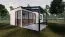 Terrassenüberdachung XL 01, Dach: 16 mm Polycarbonat klar, Grundfläche: 12,24 m² - Abmessungen: 400 x 306 cm (B x L)