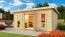 Saunahaus "Anni 4" SET B Farbe: Natur - 490 x 369 cm (B x T), Grundfläche: 18 m²