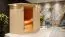 Sauna "Hanko" SET mit Kranz und Ofen BIO 9 kW - 210 x 184 x 202 cm (B x T x H)