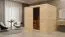 Sauna "Leja" SET mit graphitfarbener Tür - Farbe: Natur, Ofen 9kW - 231 x 196 x 200 cm (B x T x H)