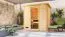 Sauna "Jonna" SET mit Klarglastür, Kranz & Ofen 9 kW - 224 x 210 x 206 cm (B x T x H)