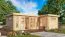 Ferienhaus F49 mit 3 Räumen & Fußboden | 22,78 m² | 70 mm Blockbohlen | Naturbelassen | inkl. Premiumtür mit Isolierwert 3,0