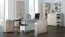 Schrank Cianjur 12, Farbe: Eiche / Weiß - Abmessungen: 209 x 80 x 40 cm (H x B x T)