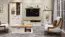 TV-Unterschrank Lotofaga 06, Farbe: Weiß / Walnuss - 52 x 151 x 54 cm (H x B x T)