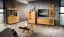 TV-Unterschrank Nobres 06 in Eiche / Natur, 117 x 148 x 39 cm, 2 Schubladen, 1 Glastür, 1 Glaseinlegeboden, 2 Fächer, Soft-Close, inkl. LED-Beleuchtung