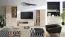 TV-Unterschrank Decorah 07, Farbe: Eiche hell - Abmessungen: 54 x 146 x 42 cm (H x B x T), mit 1 Tür, 1 Schublade und 3 Fächern