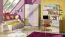 Kinderbett / Jugendbett Dennis 13 inkl. Schublade, Farbe: Esche Lila - Liegefläche: 80 x 195 cm (B x L)