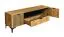 Langes TV-Möbel / TV-Schrank Calmuco 06, Farbe: Eiche Craft Gold / Schwarz, zwei Türen, Maße: 51,5 x 170 x 40,5 cm, modernes Design, stabil und robust