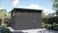 Moderne Gerätehütte inkl. Fußboden, 3,37 x 2,34 Meter, Gerätehaus in Anthrazit, Elementgartenhaus, Flachdach