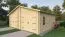 Doppelgarage TW 52 | Fichten- und Kiefernholz | Grundfläche 40,46 m² | Holzgarage mit Satteldach | Doppelflügeltor, Doppelfenster und Einzeltür