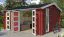 Gartenhaus G268 Schwedenrot - 28 mm Blockbohlenhaus, Grundfläche: 15,96 m², Satteldach
