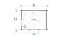 Gartenhaus G221 Carbongrau inkl. Fußboden - 44 mm Blockbohlenhaus, Grundfläche: 12 m², Satteldach