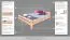 Jugendbett "Easy Premium Line" K6,200 x 200 cm Buche Vollholz massiv Natur