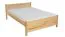 Bettrahmen für Kinder / Kinderbett 100 x 200 cm | Massivholz: Kiefer | Natur Lackiert Abbildung