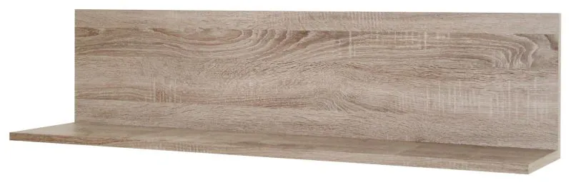 Hängeregal / Wandregal Kikori 02, Farbe: Sonoma Eiche - Abmessungen: 28 x 120 x 20 cm (H x B x T)