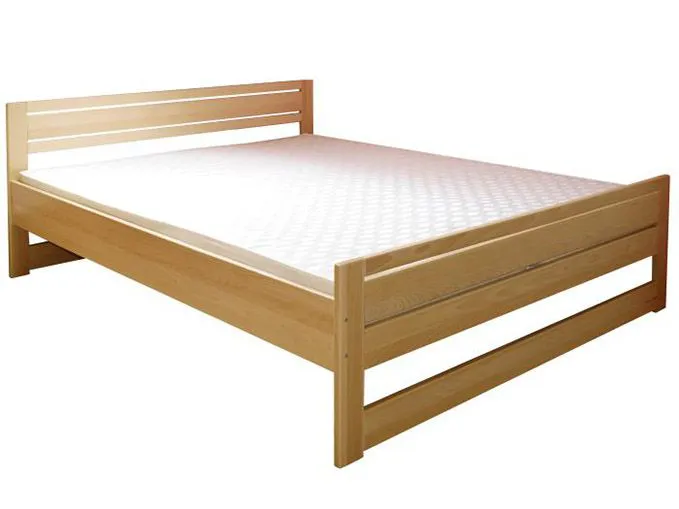 Bettrahmen für Kinder / Kinderbett 80 x 200 cm | Massivholz: Buche | Natur Lackiert Abbildung