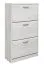 Schuhschrank Camprodon 09, Farbe: Eiche Weiß - 120 x 70 x 28 cm (H x B x T)