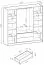 Moderner Kleiderschrank mit Spiegel Leeds 04, Farbe: Graphit - Abmessungen: 200 x 206 x 51 cm (H x B x T), mit zwei Schubladen