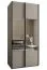 Kleiderschrank / Schiebetürenschrank | 6 Fächer | Spiegel | Soft-Close | 245,5 x 120 x 64 cm | 2 Schiebetüren | 2 Kleiderstangen | Farbe: Kaschmir