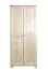 Massivholz Schlafzimmerschrank Kiefer, Farbe: Natur 190x90x60 cm Abbildung