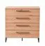 Modernes Schlafzimmer Komplett - Set B Crina, 6-teilig, ein Kleiderschrank, ein Doppelbett, zwei Nachtkommoden, eine Kommode und ein Spiegel, ABS-Kantenschutz
