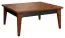Sofatisch Kaffeetisch Couchtisch Eiche teilmassiv Farbe: Nuss 41x90x90 cm