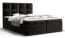 Großes Doppelbett mit Stauraum Pirin 57, Farbe: Schwarz - Liegefläche: 180 x 200 cm (B x L)