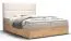 Boxspringbett im eleganten Design Pilio 36, Farbe: Beige / Eiche Golden Craft - Liegefläche: 160 x 200 cm (B x L)