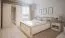 Vitrine Badile 05, Farbe: Kiefer Weiß / Braun - 187 x 127 x 39 cm (H x B x T)