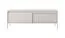 Schlichtes TV-Möbel mit Push-to-open Funktion Balta 04, Farbe: Beige, zwei Kippfächer, Maße: 53 x 153 x 39,5 cm, Beine: Metall, ABS-Kantenschutz