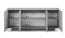 Schlichte Kommode Illgau 01, Baltic Storm - Dunkelbraun, 90 x 200 x 38 cm, mit 4 Türen und 6 Fächern, Push-to-open System, hochwertig verarbeitet, Soft Close System