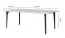 Couchtisch in Creme | stabiler Beistelltisch | 42 x 110 x 65 cm | Metallbeine in Anthrazit | Sofatisch | abgerundete Tischplatte
