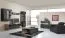 Kommode "Tinlot" 05, Schwarz / Walnuss - Abmessungen: 108 x 135 x 40 cm (H x B x T)
