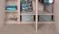 Moderner Kleiderschrank Fricourt 01, Beige / Eiche hell, 195 x 145 x 50 cm, mit 9 Fächern und 2 Kleiderstangen, ABS-Kanten, robust und langlebig