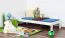 Bettrahmen für Kinder / Kinderbett 80 x 200 cm | Massivholz: Kiefer | Weiß Lackiert Abbildung