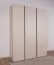Moderner Kleiderschrank Fricourt 01, Beige / Eiche hell, 195 x 145 x 50 cm, mit 9 Fächern und 2 Kleiderstangen, ABS-Kanten, robust und langlebig