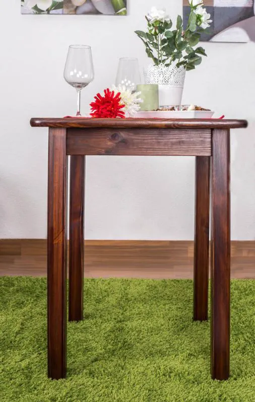 Esszimmertisch Esstisch 60x60 cm, Farbe: Nuss Abbildung