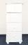 Kommode Kiefer massiv Vollholz weiß Junco 146 – Abmessungen: 100 x 40 x 42 cm (H x B x T)
