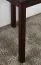Tisch Kiefer massiv Vollholz Walnussfarben Junco 226A (eckig) - 50 x 80 cm (B x T)