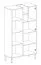 Schrank Authie 05, Beige / Eiche hell, 165 x 90 x 40 cm, mit 9 Fächern, ABS-Kanten, hochwertig verarbeitet, stabil und qualitativ hochwertig